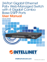 Intellinet 24-Port Gigabit Ethernet PoE  Web-Managed Switch with 4 Gigabit Combo Base-T/SFP Ports Manuale utente