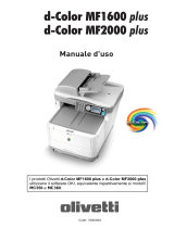 Olivetti d-Color MF1600 plus and d-Color MF2000 plus Manuale del proprietario