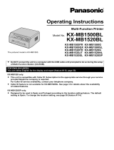 Panasonic KXMB1500FR Istruzioni per l'uso