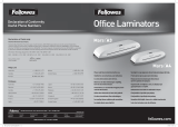Fellowes Laminator a3 Manuale utente