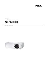 NEC NP4000 Manuale del proprietario