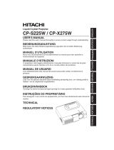Hitachi CP-S225W Manuale utente