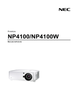 NEC NP4100W Manuale del proprietario