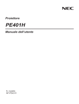 NEC PE401H Manuale del proprietario