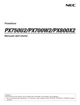 NEC PX800X Manuale del proprietario
