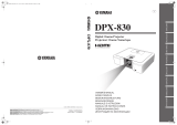 Yamaha DPX-830 Manuale utente