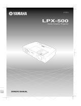 Yamaha LPX-500 Manuale utente