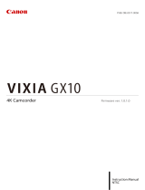 Canon Vixia GX-10 Istruzioni per l'uso