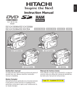 Hitachi DZ-GX3100A - 1.3MP DVD Camcorder Manuale utente