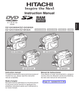 Hitachi DZ-BX35A - Camcorder Manuale del proprietario