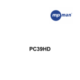 MPMan PC39 HD Istruzioni per l'uso