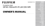 Fujifilm GF45-100mmF4 R LM OIS WR Manuale del proprietario
