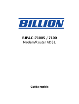Billion Modem/Router ADSL BIPAC-7100 Manuale utente