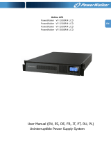 PowerWalker VFI 1500 RM LCD Manuale del proprietario