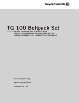 Beyerdynamic TG 100 Beltpack Set Band 1 Manuale utente