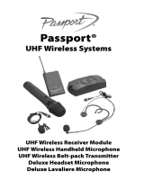 Fender Passport® UHF Wireless Systems Manuale del proprietario