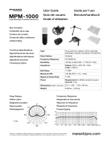 Marantz Professional MPM-1000 Manuale utente