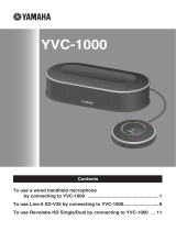 Yamaha YVC-1000 Manuale utente