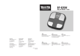 Tanita BF-626W Manuale utente