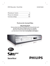 Philips DVDR7250H Manuale utente