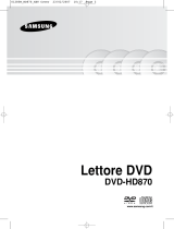 Samsung DVD-HD870 Manuale utente