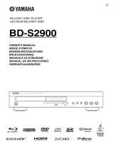 Yamaha BD-S2900 Manuale del proprietario