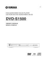 Yamaha DVDS1500 Manuale utente
