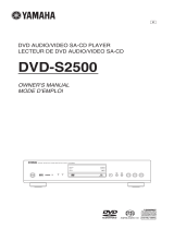 Yamaha DVD-S2500 Manuale del proprietario