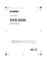 Yamaha DVD-S550 Manuale del proprietario