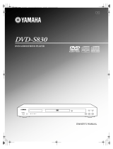 Yamaha DVD-S830 Manuale del proprietario