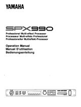 Yamaha SPX990 Manuale del proprietario
