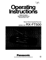 Panasonic RX-FT500 Manuale del proprietario