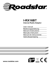 Roadstar I-RX16BT Manuale utente