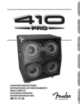 Fender 410 PRO Manuale utente