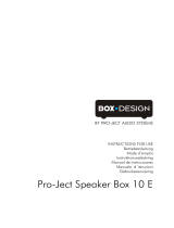 Pro-Ject Speaker Box 10 Manuale utente