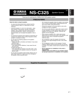 Yamaha NS-C325 Manuale utente