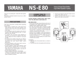 Yamaha NS-E80 Manuale del proprietario