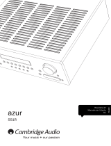 Cambridge Audio Azur 551R V1/V2 Manuale utente