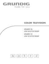 Grundig Color Television Lenaro 26, Lenaro 32 LXW 68-8720 Dolby Manuale utente