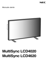 NEC MultiSync® LCD4620 Manuale del proprietario