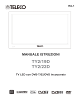 Teleco Televisore Led TY2/19D - TY2/22D Manuale utente