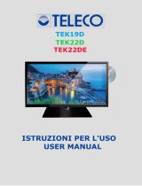 Teleco Televisori TEK19D 22D 22DE Manuale utente