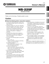 Yamaha NS-225F Manuale utente