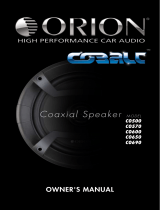 Orion Car Audio Cobalt CO500 Manuale utente