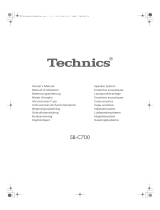 Technics SBC700E Manuale del proprietario