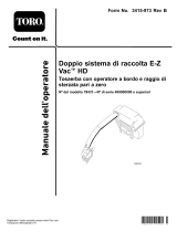 Toro E-Z Vac HD Twin Bagger, Zero Turn Radius Riding Mower Manuale utente
