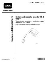 Toro E-Z Vac Standard Bagger, Zero Turn Radius Riding Mower Manuale utente