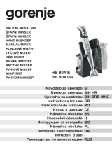 Gorenje HB804E Manuale utente