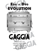 Gaggia D90 Evolution Operating Instructions Manual