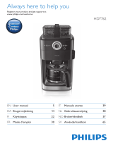 Philips Coffeemaker HD7762 Manuale utente